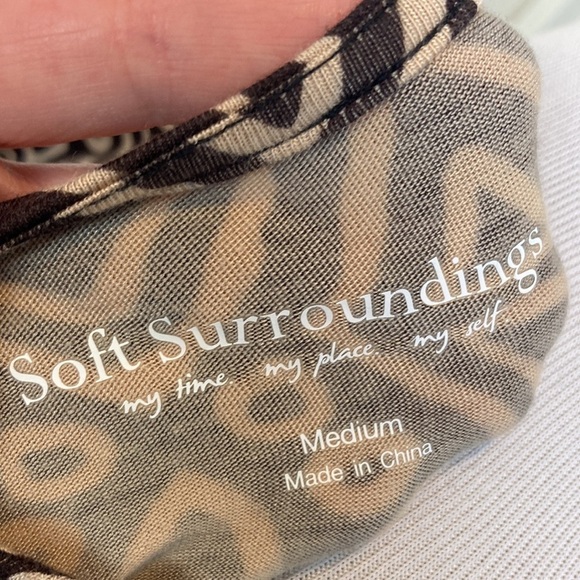 Soft Surrounding Tulum Sleeveless Jersey Maxi Tank Dress M Lagenlook Geo Print - Picture 13 of 16